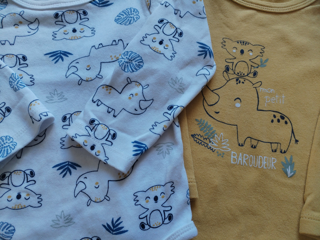 Lot body petit béguin 9mois