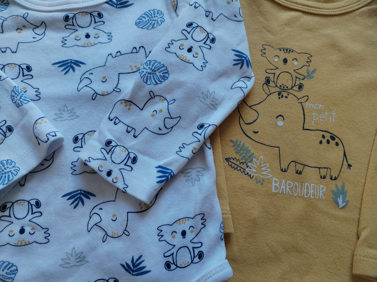 Lot body petit béguin 9mois